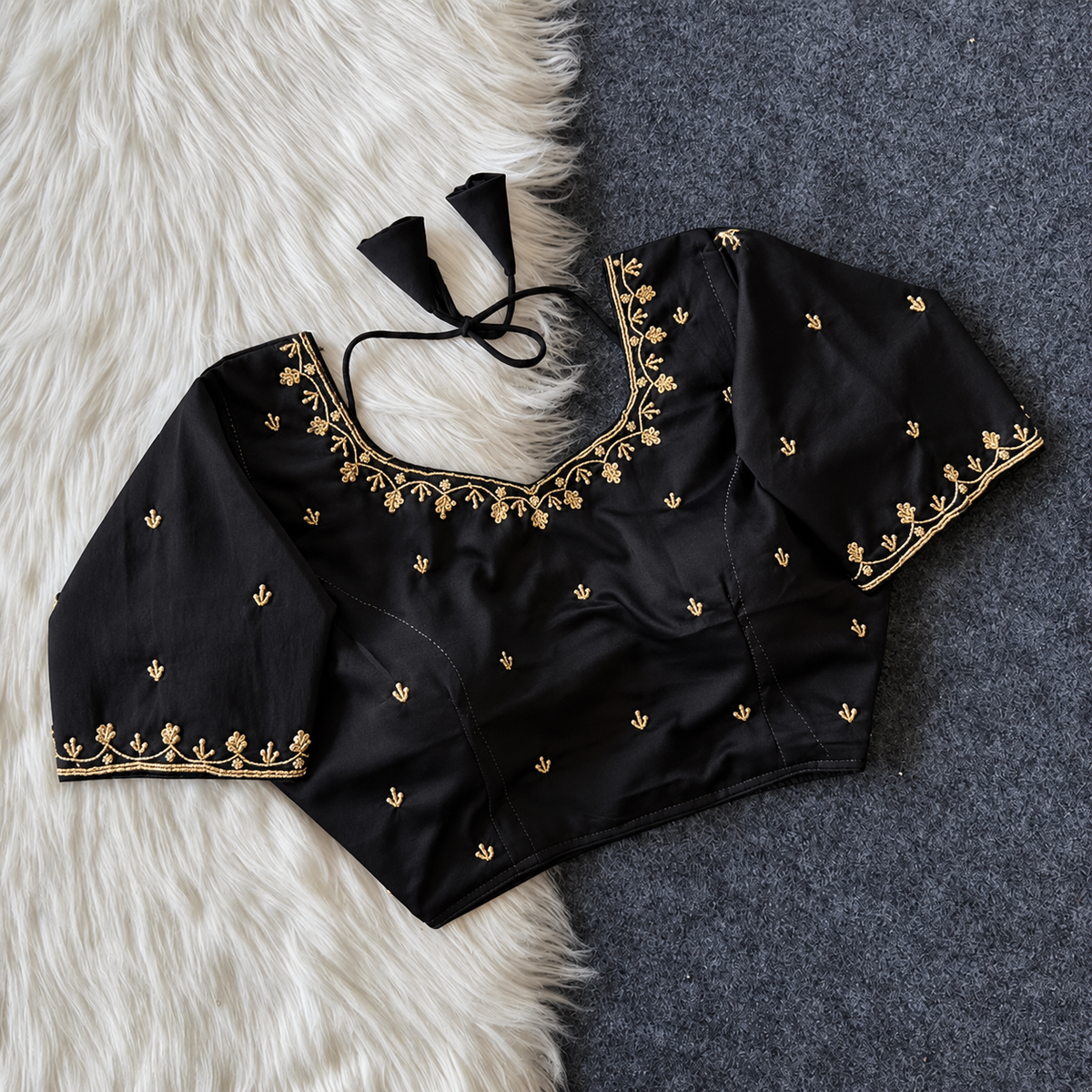 Handworked Silk blouse design 2( coming soon in 15 days)