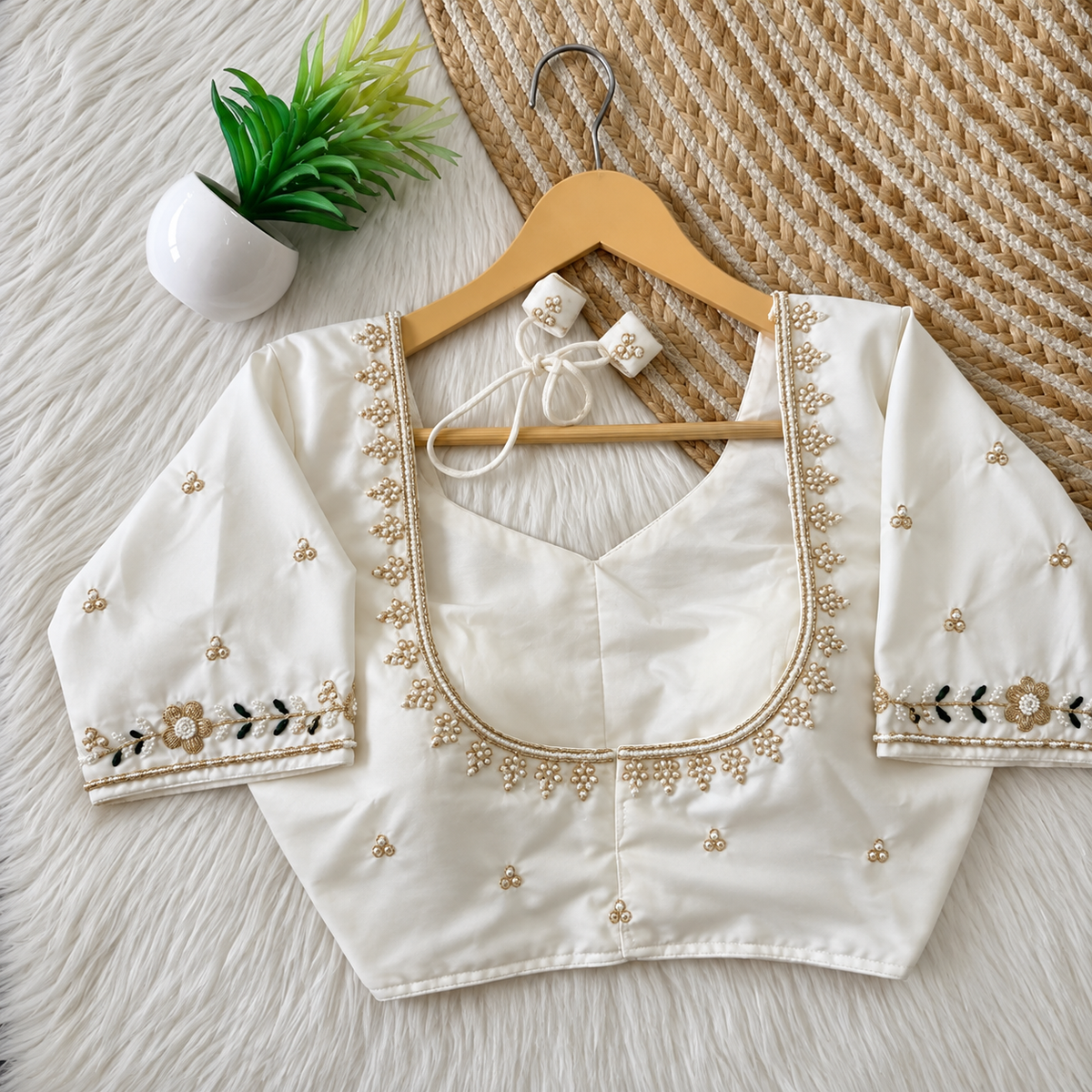 Handworked silk blouses design 3( coming soon in 15 days)
