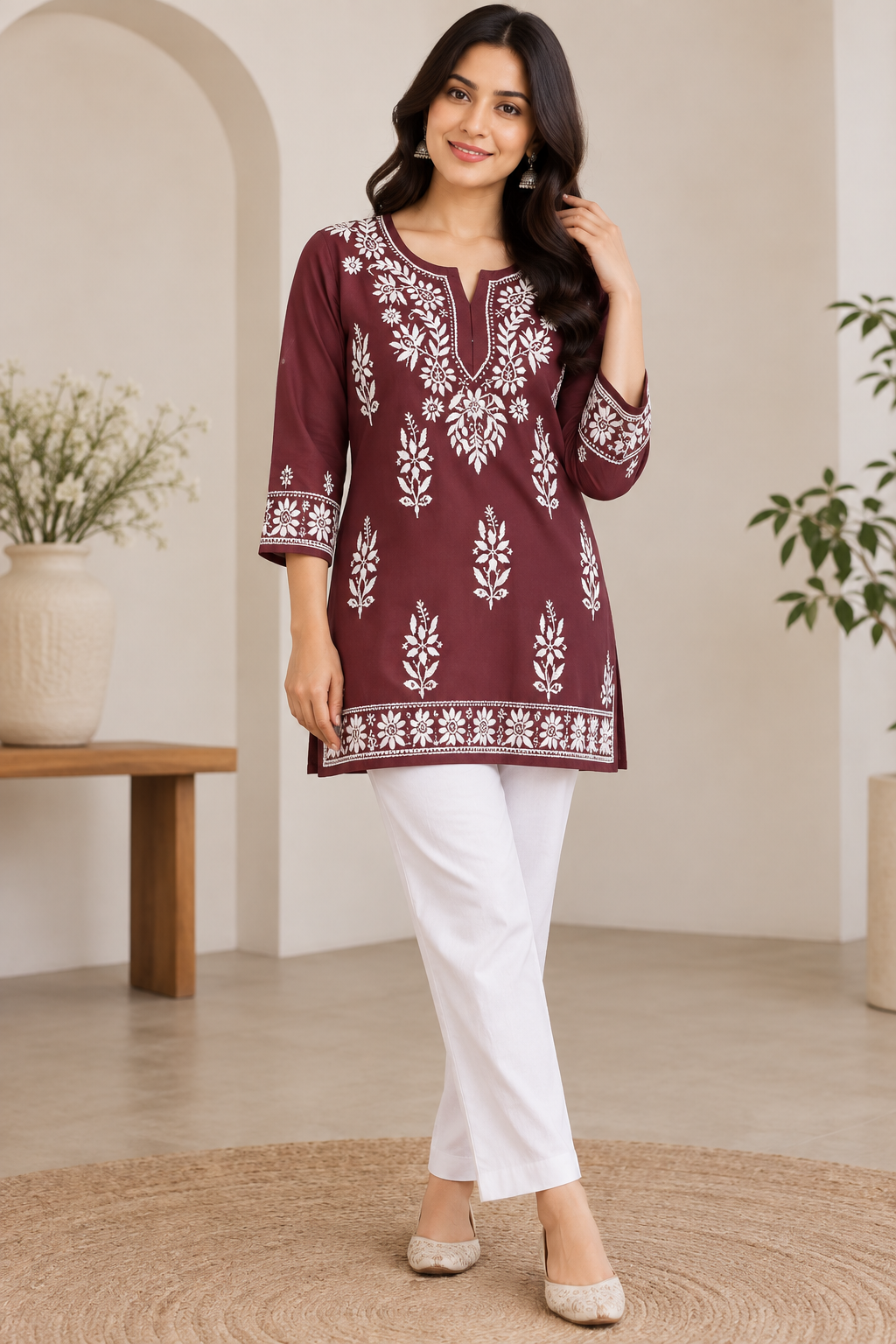 Short rayon kurti design 2