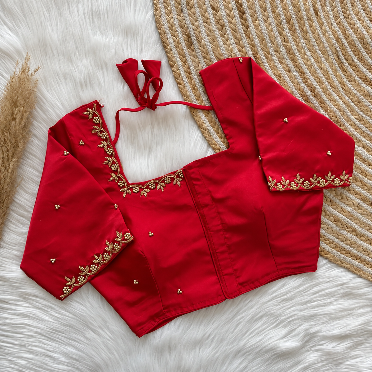 Handworked silk blouse design 4( coming soon in 15 days)
