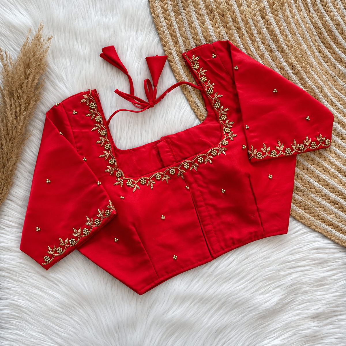 Handworked silk blouse design 4( coming soon in 15 days)