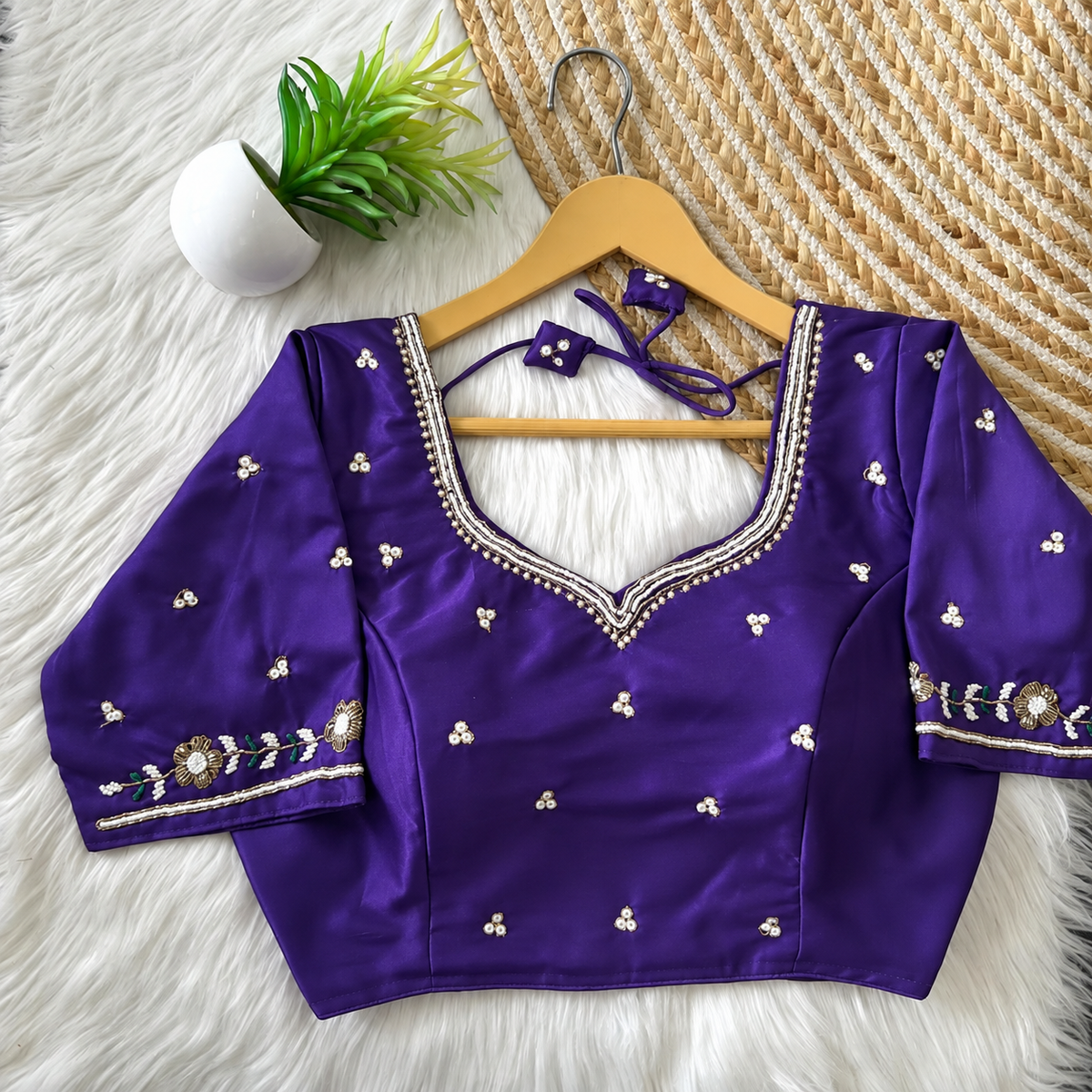 Handworked silk blouses design 3( coming soon in 15 days)
