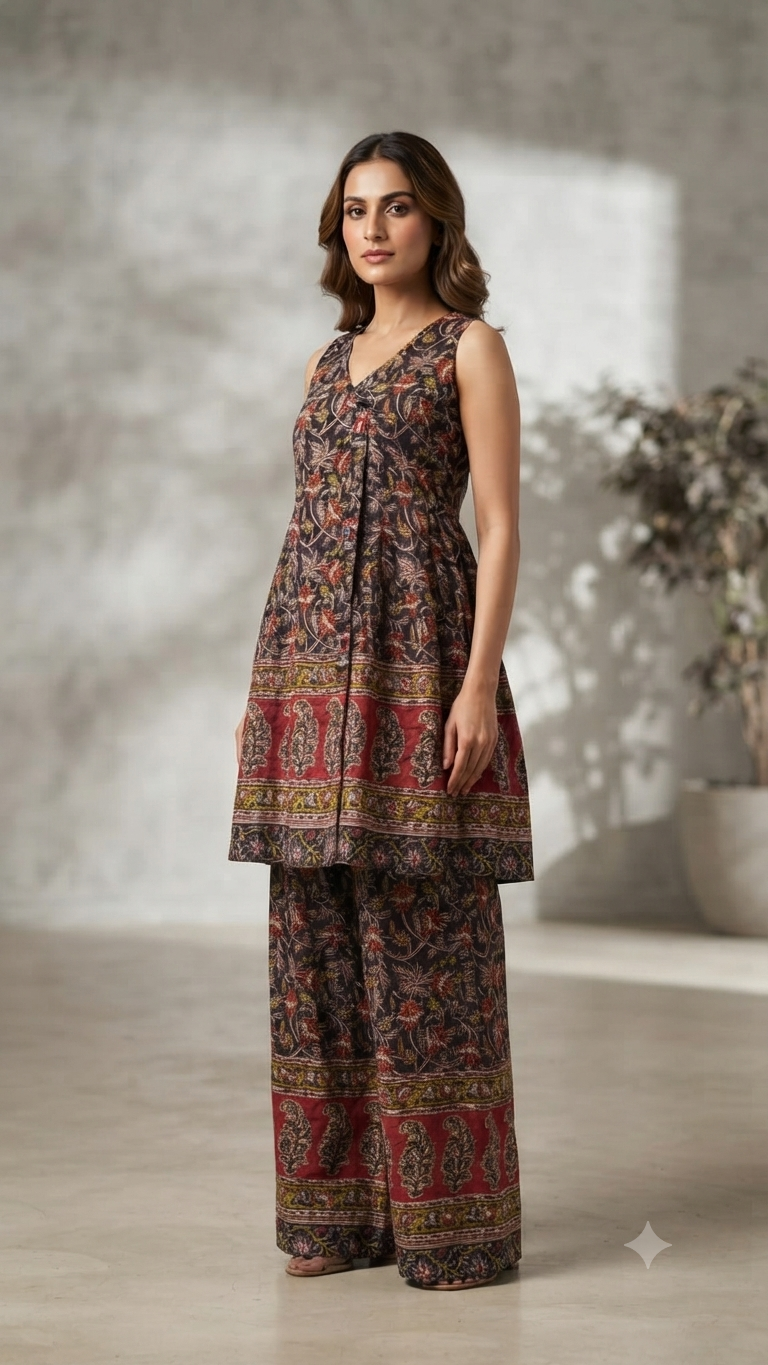 Best seller kalamkari coordset in new design