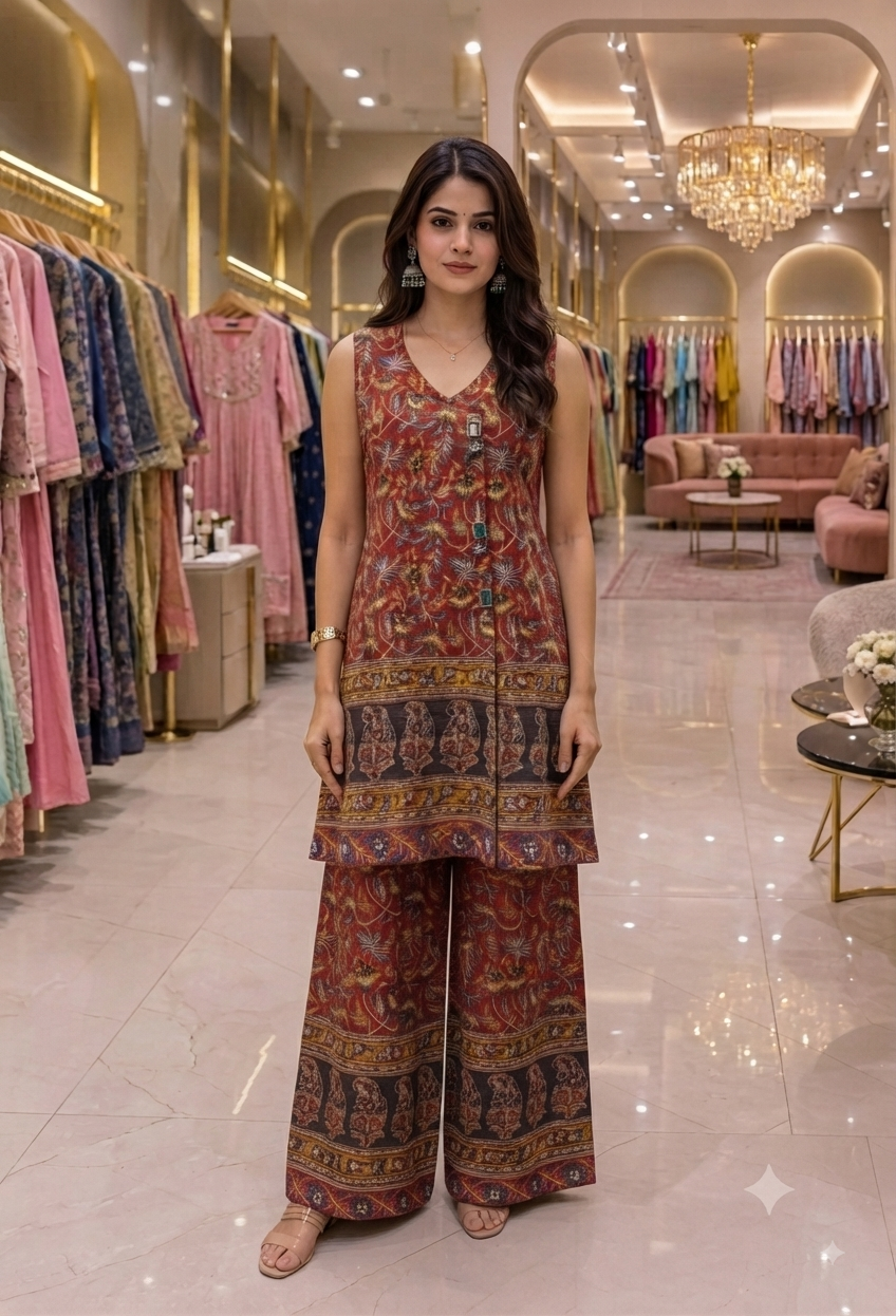Best seller kalamkari coordset in new design