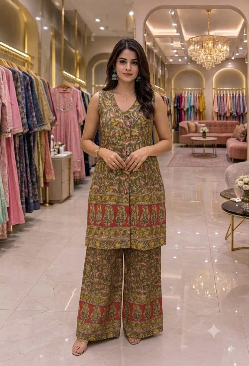 Best seller kalamkari coordset in new design