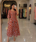 Cotton Ikkat Patola print One piece