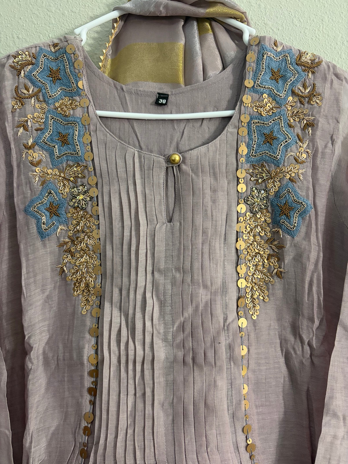 Most Viral premium Mul Chanderi lilac and pista green