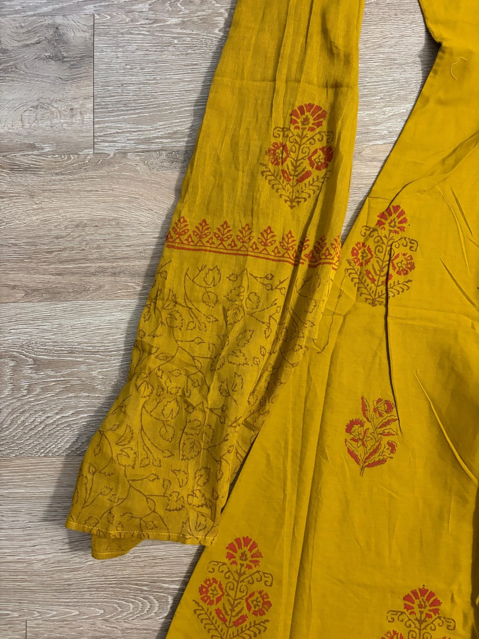 Dabu Cotton 3-Piece Set in Olive Green - Maatruu