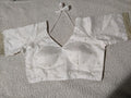 Silk blouse with sequin embroidery detail - Maatruu