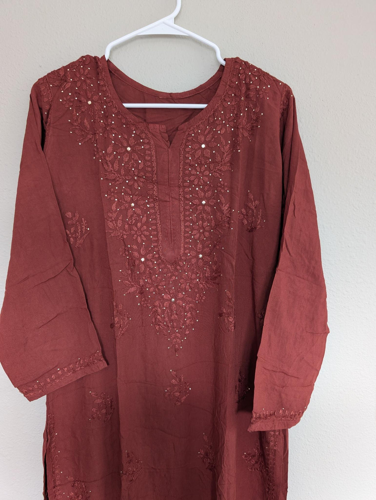 Lucknowi chikankari heavy Mukaishwork Rayon set in 2 stunning designs - Maatruu
