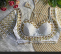 Masaba style designer silk blouse with handwork - Maatruu