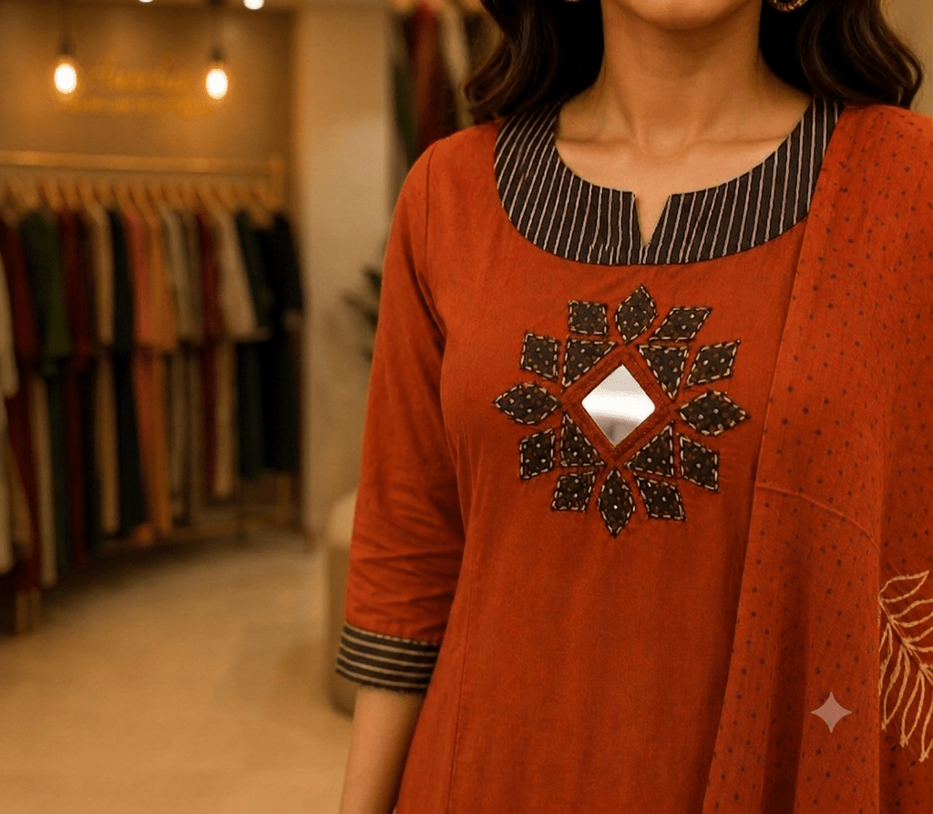 Natural Cotton A-line 3pcs pair - Maatruu