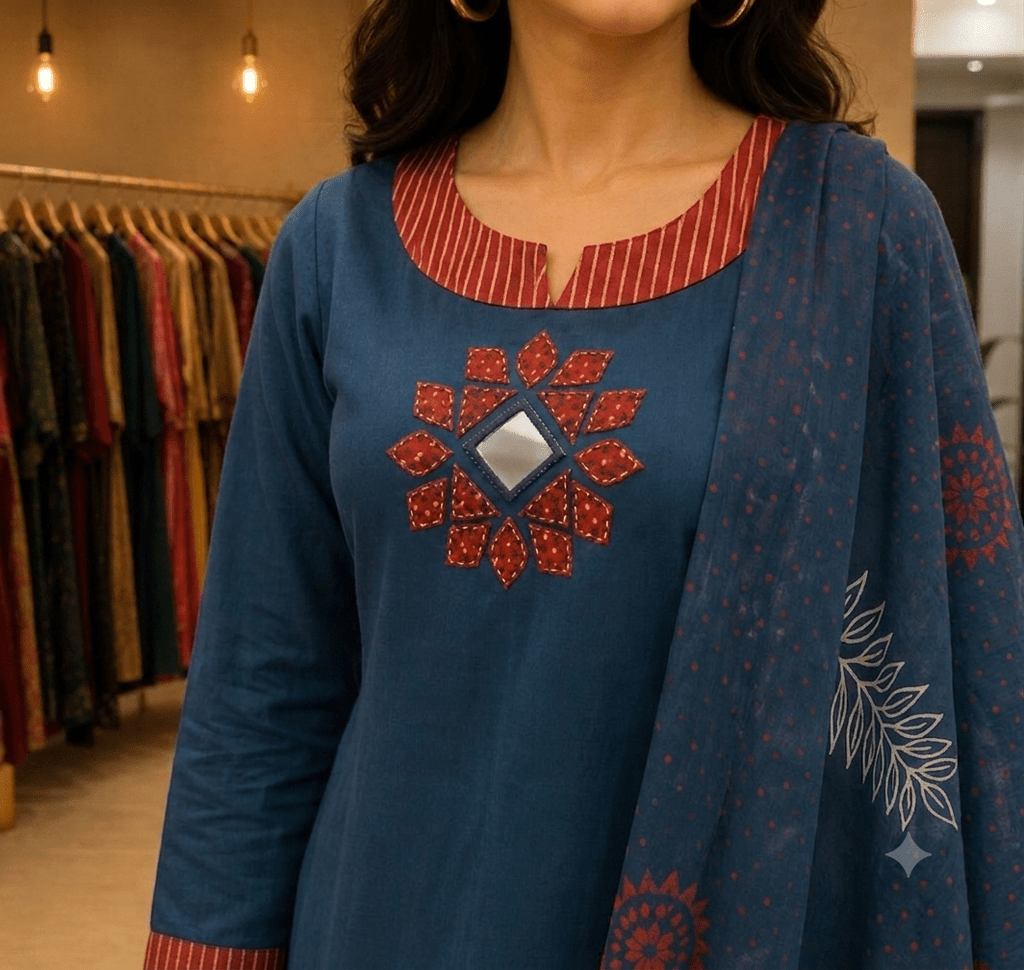 Natural Cotton A-line 3pcs pair - Maatruu