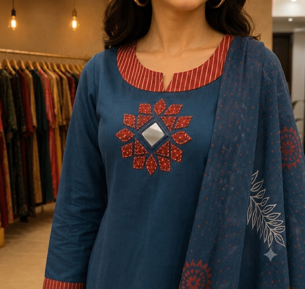 Natural Cotton A-line 3pcs pair - Maatruu
