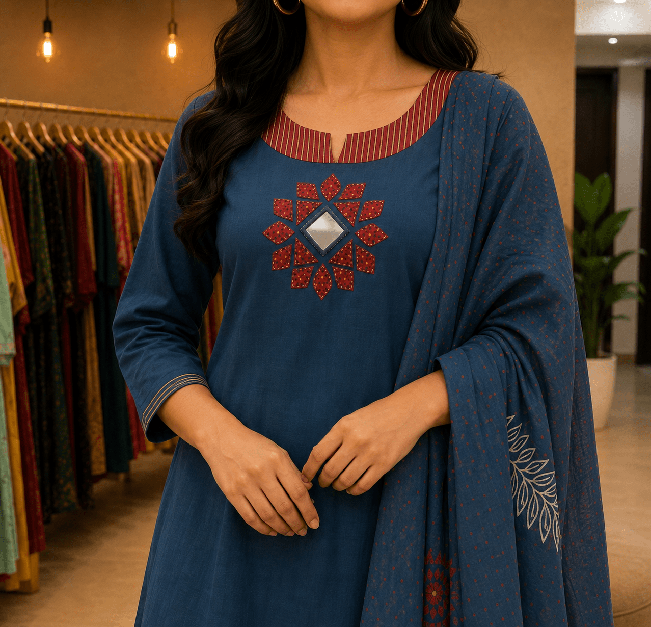 Natural Cotton A-line 3pcs pair - Maatruu