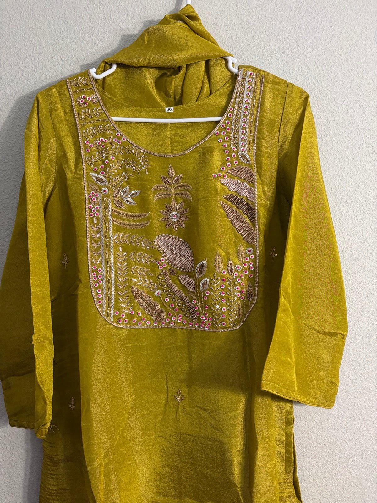 Premium Silk Mehendi Green Plazzo Set - Maatruu