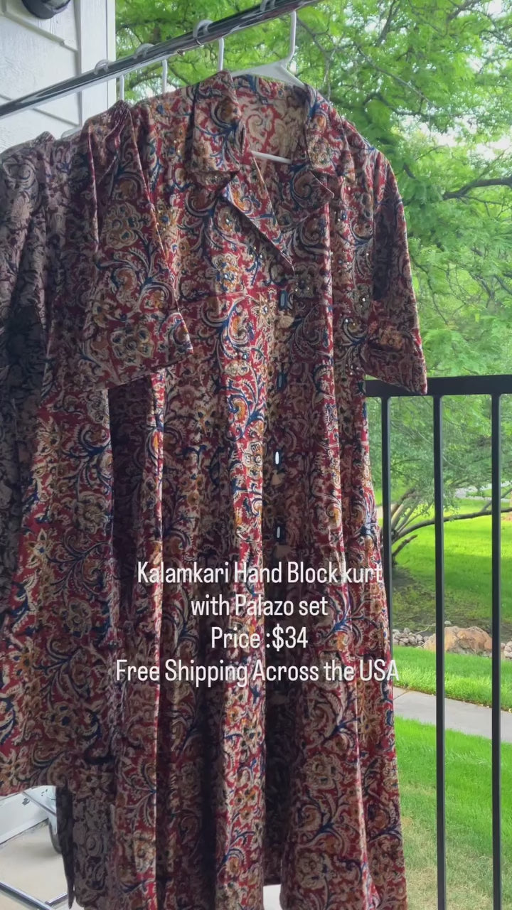 Kalamkari Coord set