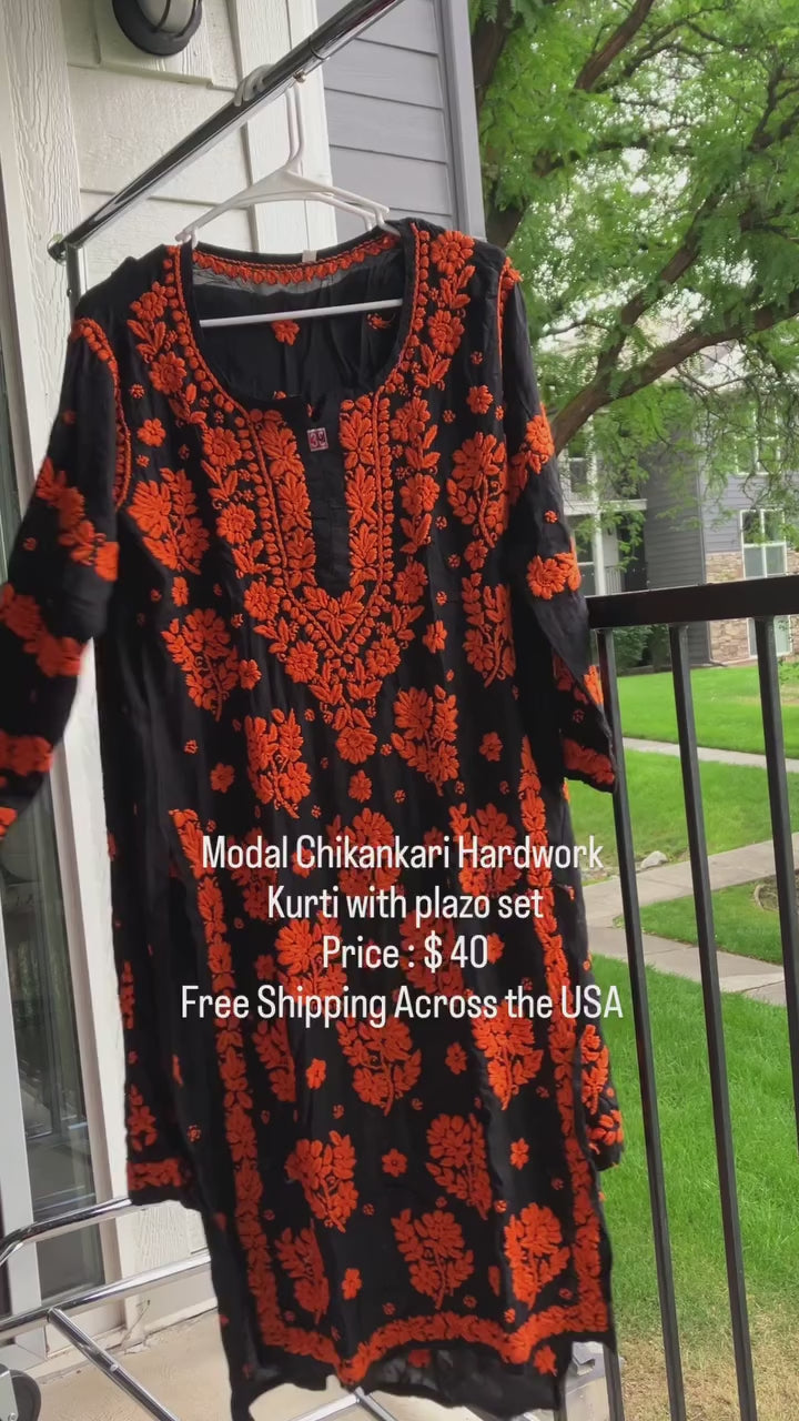 Pure Modal black with Different color plazoo set