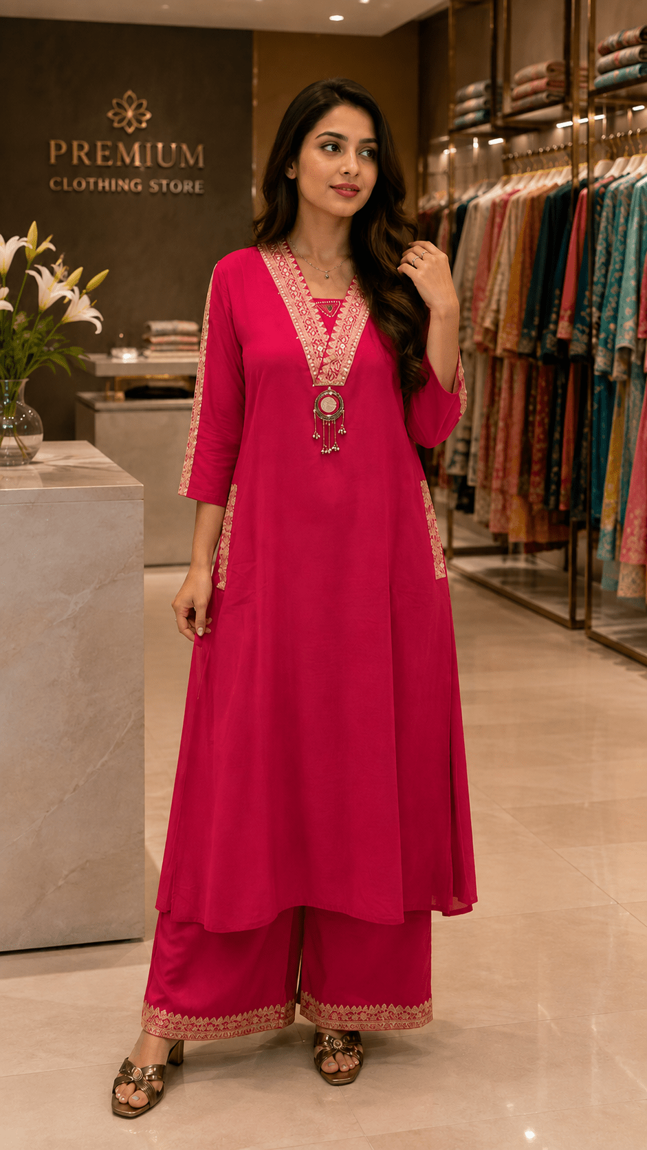 Pure Mangalgiri border south cotton coordset with real mirror - Maatruu
