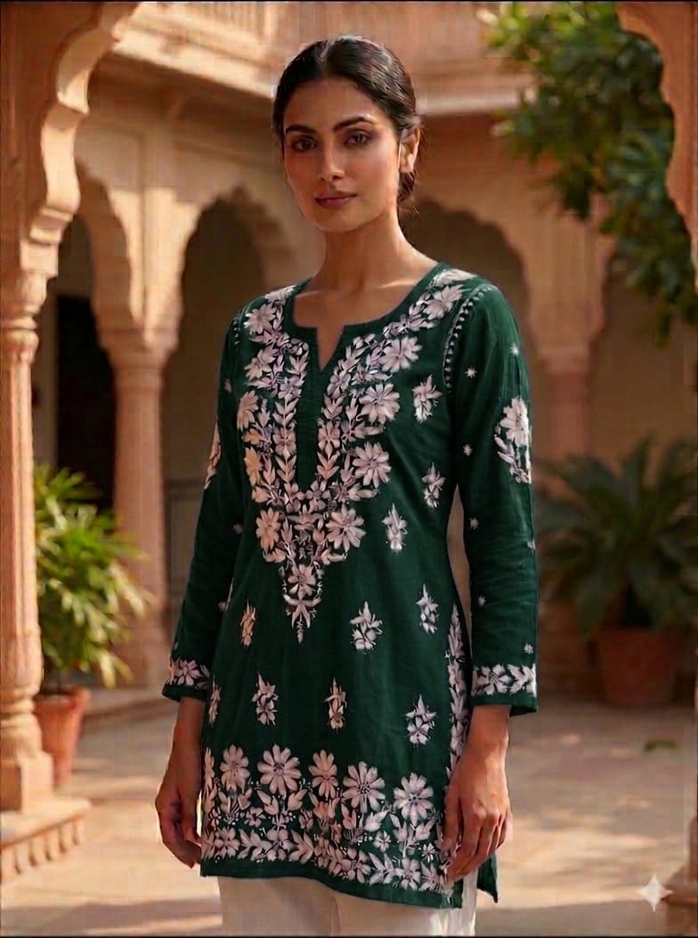 Bestseller Chikankari rayon kurti for office wear - Maatruu