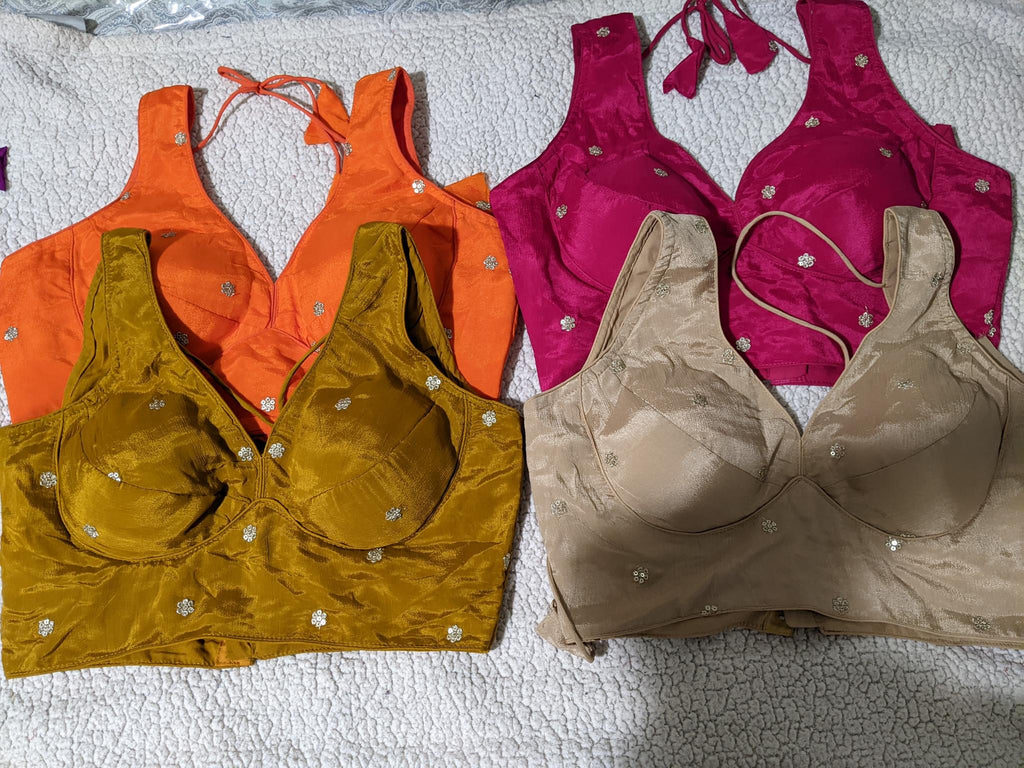 Chinon sleeveless blouse fabric detail - Maatruu